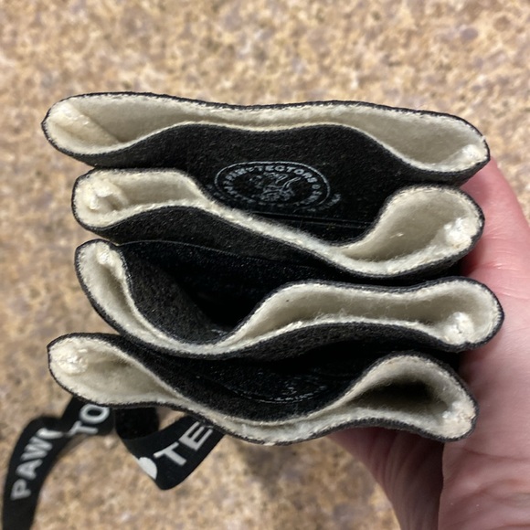 Paw Tectors Dog Boots Black Medium Waterproof Velcro - Picture 16 of 16